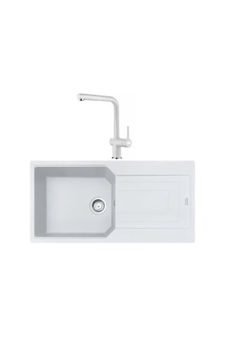 Franke Urban Ubg 611-100 Bianco Granit Evye Active Plus Doccia 2.0 Batarya Set