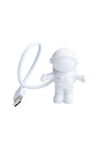 Teltree Uzaylı Figürlü Usb Led Gece Lambası - Ev Kullanıma Uygun, Kolay Kullanımlı, Dayanıklı Materyal, Beyaz Renk Beyaz