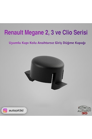 Renault Megane 2 / Megane 3 / Clio Serisi Uyumlu Kapı Kolu Anahtarsız Giriş Düğme Kapağı