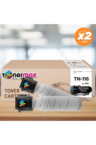 Konica Minolta Tn-116 Uyumlu Toner 2'li Paket / Bizhub 164 / Bizhub 165 / Bizhub 185