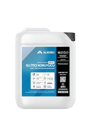 Alkoru 5 Kg Şeffaf Emici Yüzeyler İçin Su İtici Ve Koruyucu Malz.