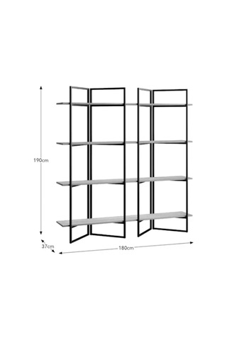 Ahşap Raf Kitaplık Açık Ceviz