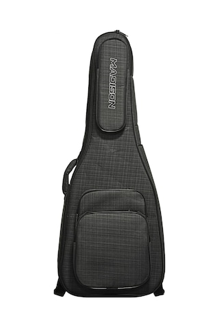 Madison Mcgb4-bkgr Klasik Gitar Kılıfı Profesyonel - Yüksek Koruma 15mm Kalınlığında Darbe Emici İç Dolgu, Su Geçirmez Kumaş, Ergonomik Destekli Sırt Askıları Uyum: 4/4 Standart Klasik Gitar