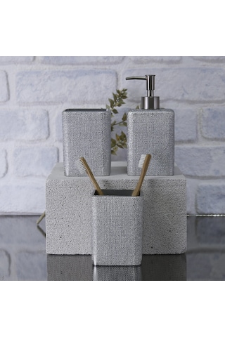 Linen Diş Fırçalık Gümüş