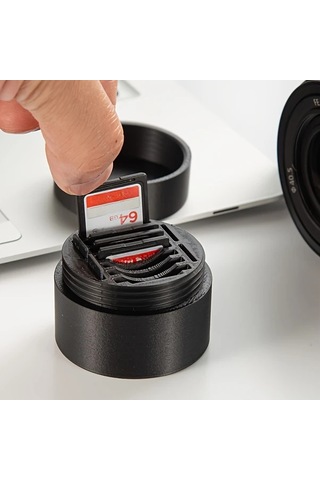 Elmpaly Siyah Sku'lu 7 Sd Ve 4 Tf Kart İçin Kompakt 3d Baskılı Taşınabilir Şok Ve Toz Korumalı Şeffaf Sd Kart Organizör Kutusu