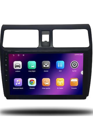 Caros Suzuki Swift Android Carplay Multimedya 2006-2011 4gb Ram 4gb Ram 32gb Hafıza 9"