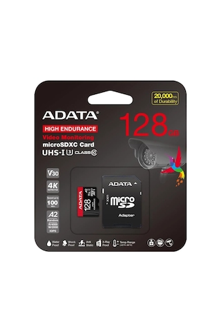 Adata 128 Gb High Endurance Microsdxc 4k U3 V30 A2 Hafıza Kartı Kdo