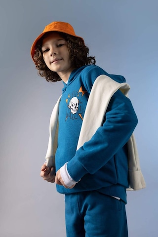 Defacto Erkek Çocuk Regular Fit Kapüşonlu Sweatshirt Z2840A623SPBE183 Mavi