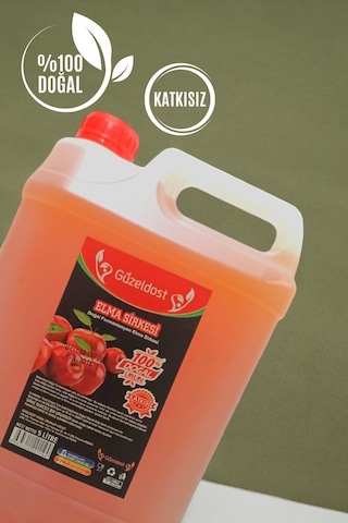 Elma Sirkesi 5 Litre Katkısız Ev Yapımı Saf Ve Doğal Lezzet