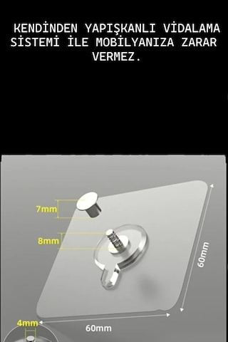 Usin Vidasız Montajsız Kendinden Yapışkanlı Lcd Tv Kemeri Çoçuk Y Tipi Deprem Koruma Güvenlik Askısı