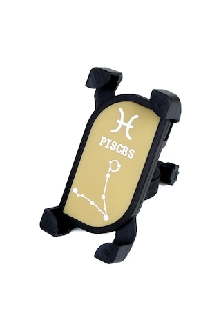 Geeroyoo 360 Derece Dönebilen Bisiklet Telefon Tutucu - Ayarlanabilir Boyut, Balık Burcu Desenli Diğer