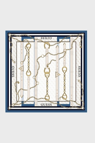 Guess Square Desenli 90 X 90 Cm İpek Eşarp Aw5765sıl90 Kadın Eşarp Aw5765 Sıl90 Blu Mavi