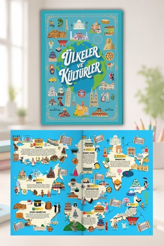 7'den 70'e Türkiye Atlası - Ülkeler Ve Kültürler Eko Paket