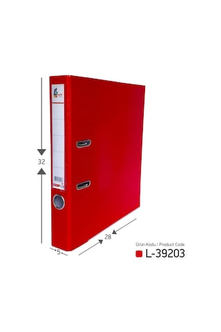Laçin Klasör Kırmızı Dar 30 Adet 1 Koli
