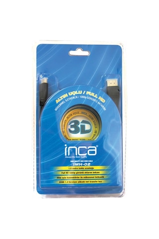 Inca Imh-02 1.8 Mt Mini Hdmi To Hdmi Kablo 1080p 1.4v Altin Uç...