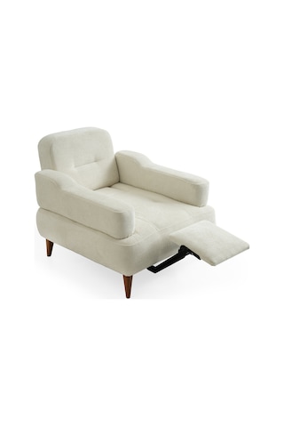 Neo Ayak Uzatmalı Beyaz Berjer Beyaz