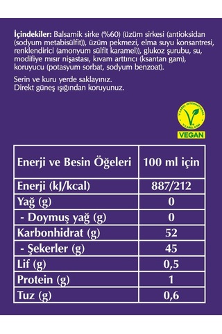 Fersan Balsamik Glaze Sos 300 Gr Pet 86390790