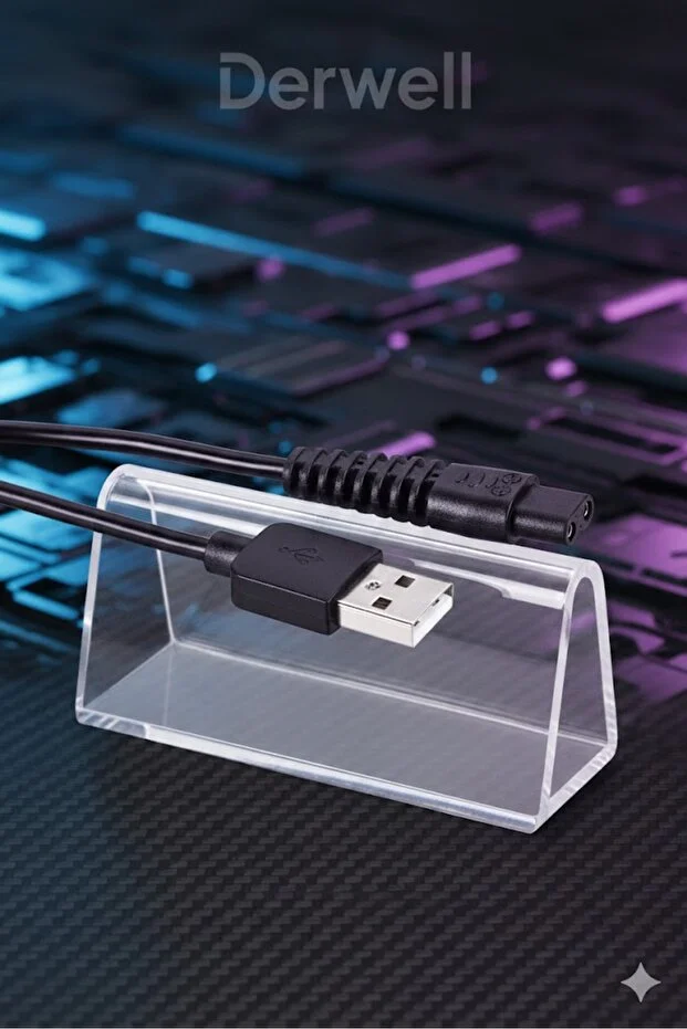 Tıraş Makinaları İçin Usb Şarj Kablosu Kaliteli Cabble Uzun Ömürlü Kullanım 1 Metre 1m
