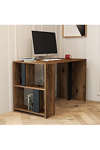 Istanbul - Yüksekliği Ayarlanabilir Ergonomik Bilgisayar Çalışma Masası - Tek Motorlu 2 Hafızalı Ceviz 120 60 Genel