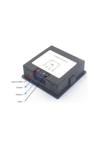 Dc 6-100v 20a Dijital Voltmetre Ampermetre Wattmetre Voltaj Akım Güç Empedans Enerji Tüketim Ölçme