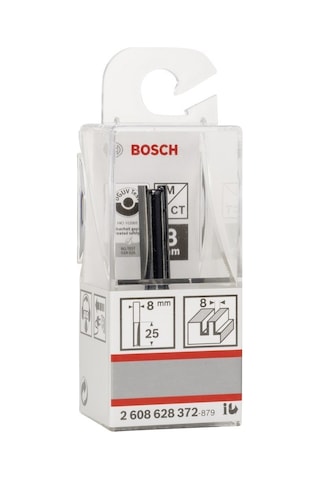 Bosch SDW Çift Oluklu Düz Freze Ucu 8x8x56 MM - 2608628372