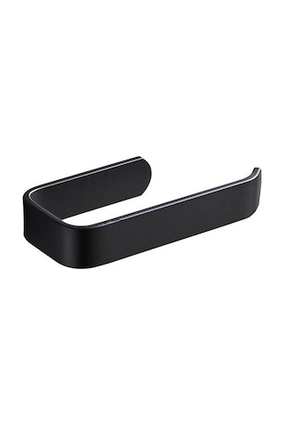 17 Cm Tuvalet Kağıdı Tutucu Doku Raf Duvara Monte Banyo Mutfak Rulo Tutucu Kağıt Doku Raf Kanca Modern Siyah Askı Taşınabilir Tuvalet Kağıdı Sahipleri Ahşap