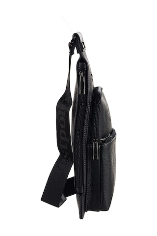 Westpolo Çok Bölmeli Vegan Deri Erkek Omuz Ve Göğüs Çantası Body Bag - Siyah9 Siyah