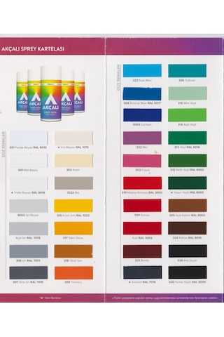 Akçalı Altın Yaldız Sarı Sprey Boya 400 ML - 310