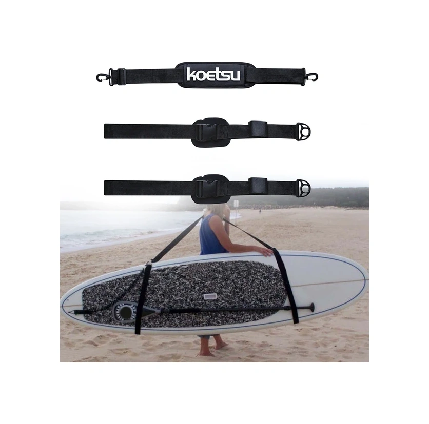 Hightower Dayanıklı Ayarlanabilir Sörf Taşıma Askısı - Siyah, Güvenli Ve Konforlu