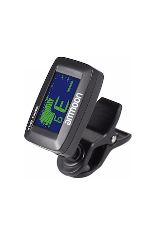 Ammoon At-02 Elektrikli Tuner Klipsli Üç Renk Gitar Siyah