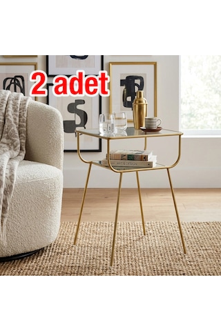 Weblonya Geyik Sehpa Orta Sehpa 5250 Altın