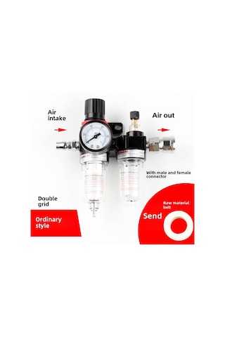 Dianziye Adeka Tipi Hava Yağ Ayırıcı Regülatör Filtre Afc2000, Hızlı Bağlantılı, İthalat Kalitesi, Endüstriyel Kaynak İşlemci