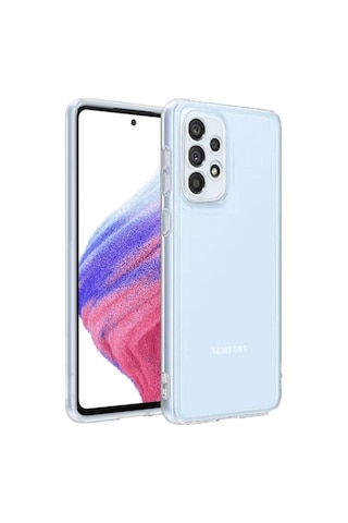 Samsung Galaxy A53 Uyumlu Kamera Korumalı 3D Şeffaf Silikon Kılıf 552932472