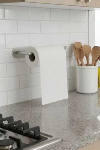 Paslanmaz Çelik Yapışkanlı Havlu Askılığı Delmeden Montaj Neme Dayanıklı Havlu Peçete Askılığı Metalik