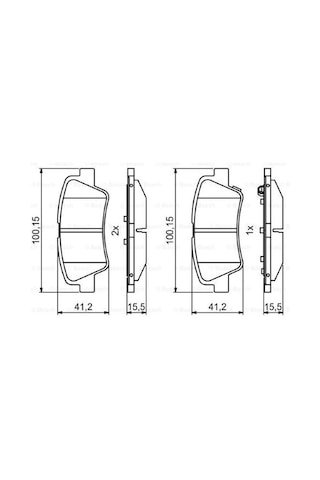 Hyundai Kona 1.0t-gdı 2020-2023 Bosch Arka Balata Wva25338