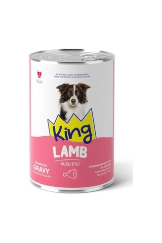 Kuzu Etli Köpek Konservesi, Sos İçerisinde Et Parçacıklı, 400 G X 24 Adet