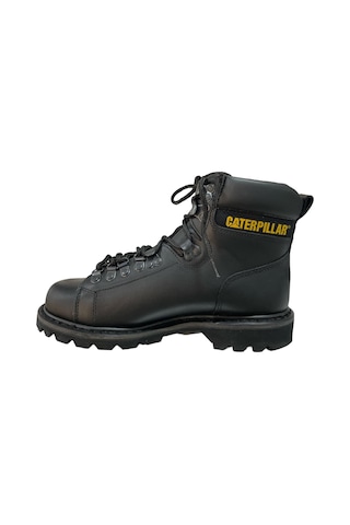 Caterpillar Alaska Black Deri Erkek Bot