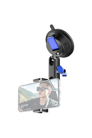 Geeroyoo Araç İçi Süksiyon Tutucu Telefon Tutucu - 360 Döner İki Toplu Tasarım, 6-9.3cm Telefon Klemisi, İphone Ve Android Uyumlu