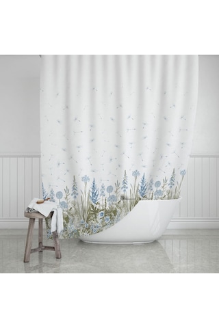 Zethome Evdy Banyo Duş Perdesi 2558 Tek Kanat 1X180X200 Pembe