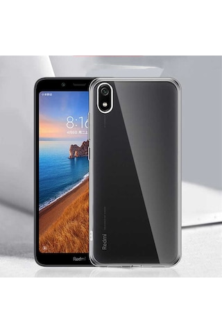 Xiaomi Redmi 7A Kilif Seffaf Silikon Hibrit Case 390885016