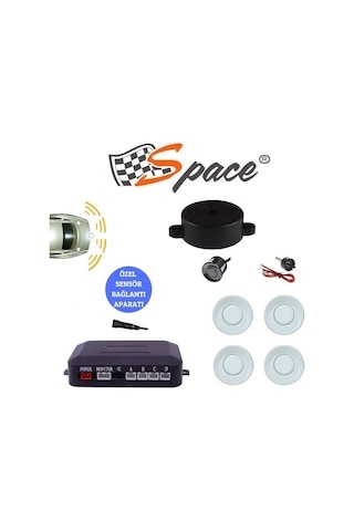 Space Ses İkazlı Park Sensörü 22 Mm Beyaz / Gupr10-B
