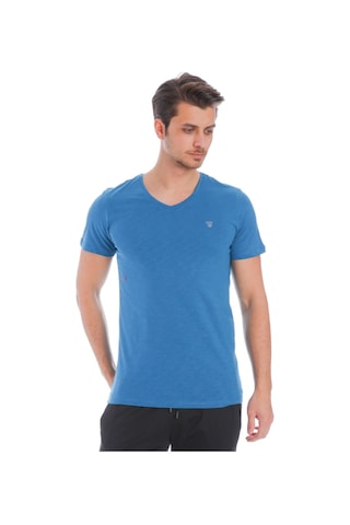 Sportive Flavebasic Erkek Mavi Günlük Stil T-shirt 710387-ptr Siyah