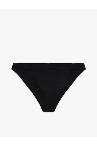 Koton Dokulu Astarlı Klasik Bikini Altı Siyah 5sak00013mm Siyah