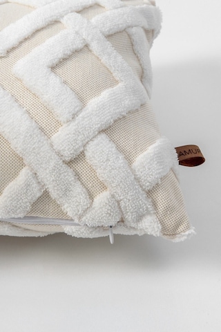 Jakarlı Kırlent 28x50 Cm Mila Ekru