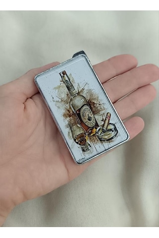 Çakmak Resimli Gazlı Doldurulabilir Metal Çakmak 17945
