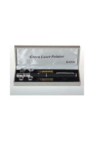 Yeşil Lazer Pointer 100 Mw 15 Km Etkili 5 Başlıklı