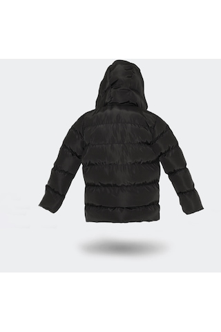 Slazenger NEONS Çocuk Kapüşonlu Şişme Siyah Mont & Kaban