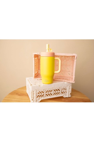Sipnjoy - Handlehug Tumbler 550 Ml - Sarı