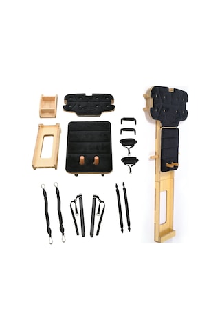 Kochler Ayarlanabilir Yaylı Sistem Ahşap Gövde Profesyonel Reformer Pilates Aleti