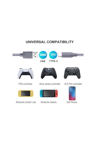 Playstation 5 Type-c 5a 2m Şarj Kablosu